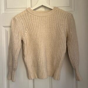 Reformation Cream Sweater 100% Baby Alpaca Very Soft